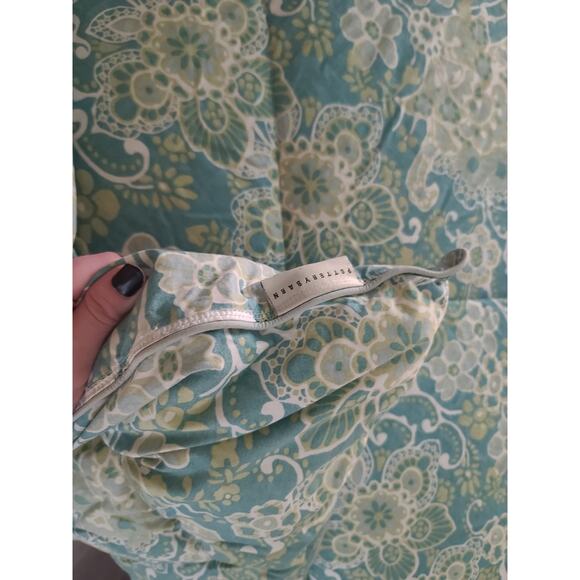 Pottery Barn Paisley Emma Full Queen Quilted Comforter 2 Standard Shams - Picture 10 of 12